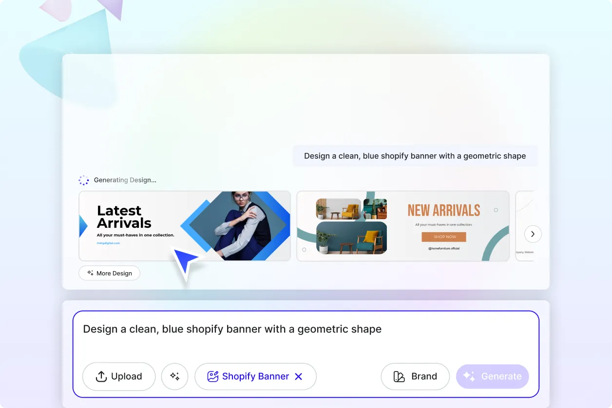 Free AI Shopify Banner Generator, Free Shopify Banner Maker Online